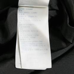 Pre Owned Louis Vuitton Black Silk Trim Wool Shift Mini Dress M