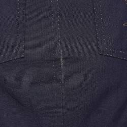 Louis Vuitton Blue Cotton and Silk Mini Skirt M