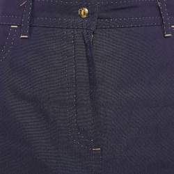 Louis Vuitton Blue Cotton and Silk Mini Skirt M