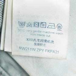 Louis Vuitton Blue Monogram Denim Straight Leg Jeans S Waist 28"