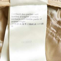 Pre Owned Louis Vuitton Beige Monogram Jacquard Cotton Belted Trousers M