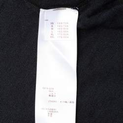 Louis Vuitton Blue/Black Silk Button Front Top S