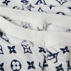 Louis Vuitton White Inverted Logo Print Cotton Crew Neck T-Shirt XS