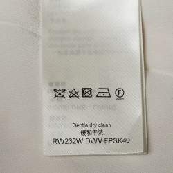 Louis Vuitton White Monogram Tile Print Silk Mini Skirt S