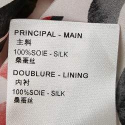 Louis Vuitton White Monogram Tile Print Silk Mini Skirt S