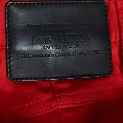 Pre Owned Louis Vuitton Red Cotton Zip Detail Pants M