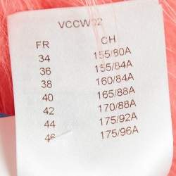 Louis Vuitton Pink Raccoon Fur Crop Jacket M