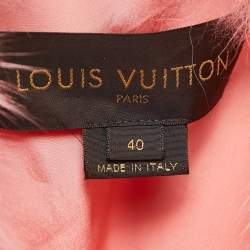 Louis Vuitton Pink Raccoon Fur Crop Jacket M