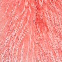 Louis Vuitton Pink Raccoon Fur Crop Jacket M
