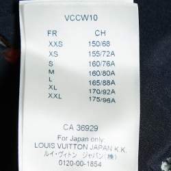 Louis Vuitton Navy Blue Printed Silk and Jersey Mini Dress L