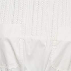 Louis Vuitton White Cotton Utility Mini Dress S