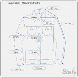 Louis Vuitton Monogram Patchwork Denim Hoodie