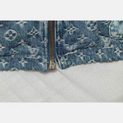 Louis Vuitton Monogram Patchwork Denim Hoodie