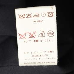 Louis Vuitton Dark Navy Cotton Pleated Midi Skirt L