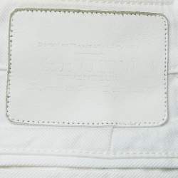 Louis Vuitton White Denim Tapered Shorts S