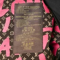 Pre Owned Louis Vuitton Black Monogram Inverse Print Cotton Parka Coat M