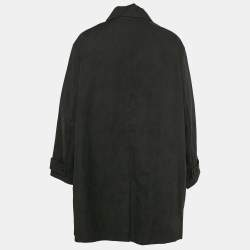 Pre Owned Louis Vuitton Black Monogram Inverse Print Cotton Parka Coat M