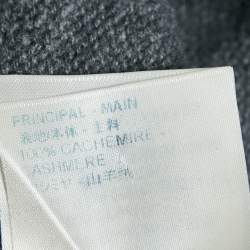 Louis Vuitton Grey Cashmere Patch Detail Sweater M