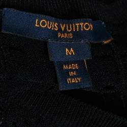 Louis Vuitton Black Sequin Embellished Knit Sleeveless Top M