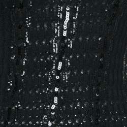 Louis Vuitton Black Sequin Embellished Knit Sleeveless Top M