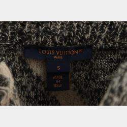 Louis Vuitton Beige Wool, Linen Knitted Wool Button Top S