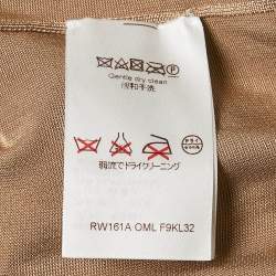Pre Owned Louis Vuitton Beige Silk Blend Sweatshirt S