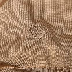Pre Owned Louis Vuitton Beige Silk Blend Sweatshirt S