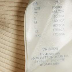 Pre Owned Louis Vuitton Cream Cashmere High Neck Sweater XS