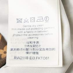 Louis Vuitton Brown Monogram Graphic Print Jersey Top XS