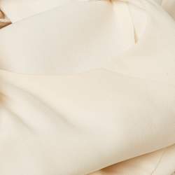 Louis Vuitton Cream Silk Flared Mini Dress M