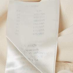 Louis Vuitton Cream Silk Flared Mini Dress M