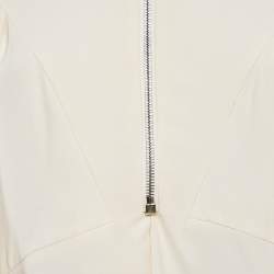 Louis Vuitton Cream Silk Flared Mini Dress M