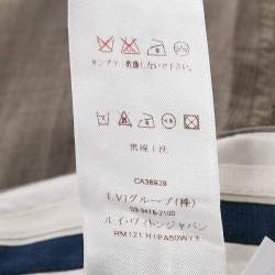 Louis Vuitton Grey Stripe Wool Blend Trousers L
