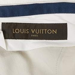 Louis Vuitton Grey Stripe Wool Blend Trousers L