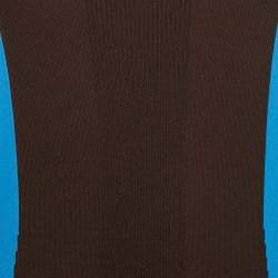 Pre Owned Louis Vuitton Multicolor Wool Blend Jersey Mini Dress L