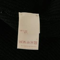 Pre Owned Louis Vuitton Black Rib Knit Crew Neck Sweater XL