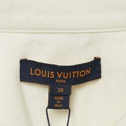 Louis Vuitton White Denim Crop Jacket M