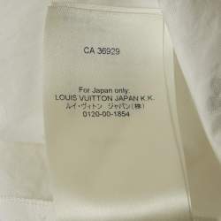Pre Owned Louis Vuitton White Fil Coupe Cotton Top M