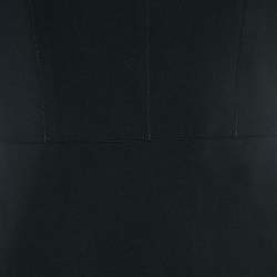 Louis Vuitton Black Jersey Logo Print Trimmed Mini Dress M
