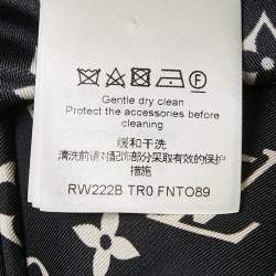 Louis Vuitton Black Monogram Print Silk Shirt and Shorts Set M