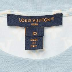 Louis Vuitton Blue Monogram Chain Detail Mini Dress XS