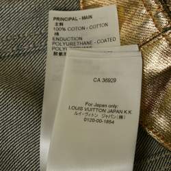 Louis Vuitton Golden Denim Tailcoat Jacket S
