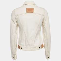 Louis Vuitton Off-White Denim Zip Detail Jacket S