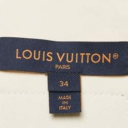 Louis Vuitton Off-White Denim Zip Detail Jacket S