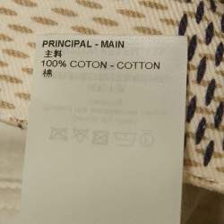 Louis Vuitton Cream Damier Azur Plaid Print Denim Jacket M