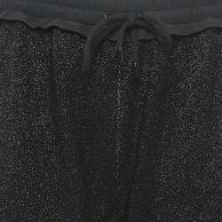Louis Vuitton Black Lurex Knit Jogger Pants XS