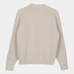 Louis Vuitton Ivory Cashmere Blend Logo Patch Knit Size XS 