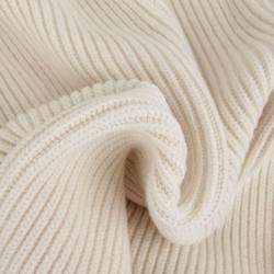 Louis Vuitton Ivory Cashmere Blend Logo Patch Knit Size XS 