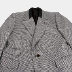 Louis Vuitton Black White Checkered Oversized Blazer Size 34