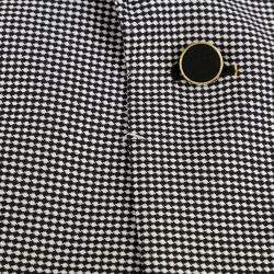 Louis Vuitton Black White Checkered Oversized Blazer Size 34